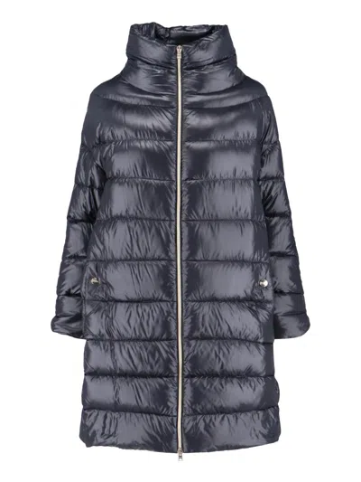 Herno Zip Coat In Black
