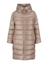 Herno Quilted High-neck Oversized Coat In Multi