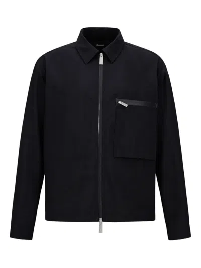 Herno Zip-fastening Jacket In Black