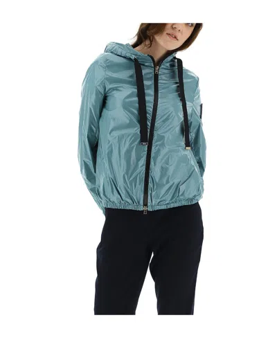 HERNO ZIP-FRONT HOODED JACKET