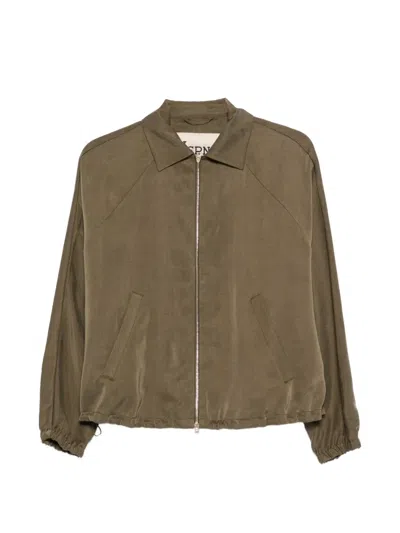 Herno Zip Jacket In Brown