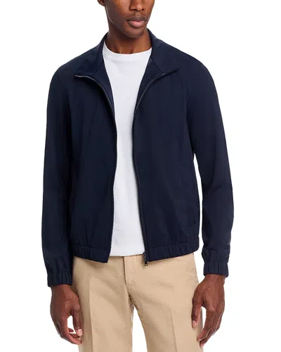 Herno Zip Jersey Jacket In Brown