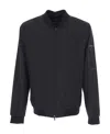 Herno Zip-pocket Bomber Jacket In Black