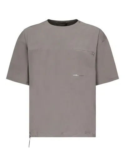 Herno Zip-pocket Crew-neck T-shirt In Gray