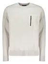 Herno Zip Pocket Sweatshirt In White