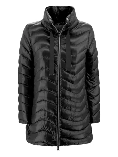 Herno Zip Quilted Jacket In Black