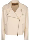 Herno Biker Jacket In Neutrals