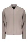Herno Zip-up Bomber Jacket In Neutral