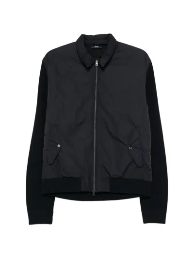 Herno Zip-up Cardigan In Black