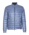 Herno Light Down Crewneck Jacket In Blue