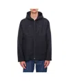 Herno Logo-patch Hooded Jacket In Black
