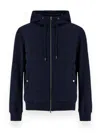 Herno カップルド ウールピケ＆ライトナイロン ストレッチ Resort スウェットシャツ