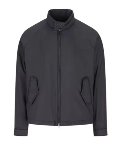 Herno Zip-up High Neck Jacket In Black