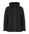 Herno Women Medium Down Jacket With Hood In Black