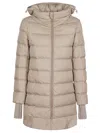 Herno Medium Down Jacket With Hood In Chantilly