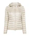 Herno Zip-up Hooded Down Jacket In Neutral