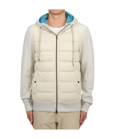 HERNO HERNO ZIP-UP HOODED DRAWSTRING DOWN JACKET