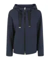 Herno Zip-up Hooded Jacket In Black