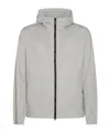 Herno Zip-up Hooded Jacket In Gray