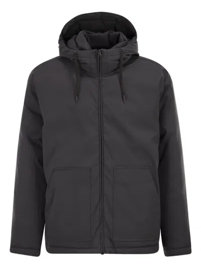 HERNO ZIP-UP HOODED JACKET