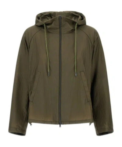 HERNO HERNO ZIP-UP HOODED JACKET
