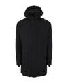 Herno Hooded Parka Down Jacket Clothing In Black