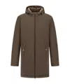 Herno Resort Parka In Travel Nylon Ponente In Brown