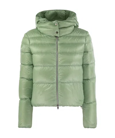 HERNO HERNO ZIP-UP HOODED PUFFER JACKET
