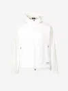 Herno Long Sleeve Hooded Casual Jacket In White
