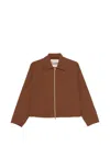 Herno Zip-up Jacket In Brown