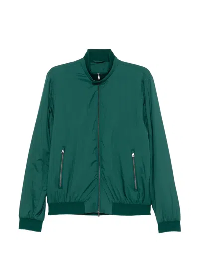 Herno Zip-up Jacket In Green