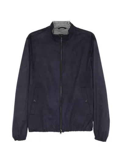 Herno Zip-up Long-sleeve Jacket In Black