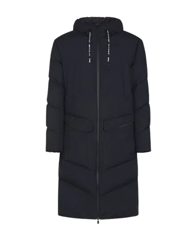 Herno Zip Up Padded Coat In Black