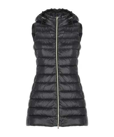 Herno Zip-up Padded Gilet In Black