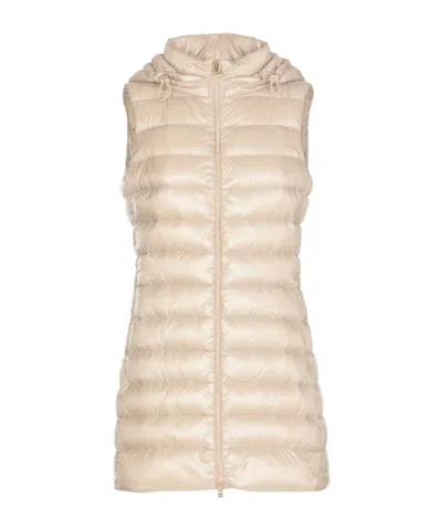 Herno Zip-up Padded Gilet In Neutral