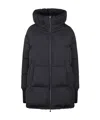 Herno Box Quilted Water Resistant Down Coat In Black