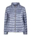 Herno Mini Short Quilted Down Jacket With High Collar For Women In Multi