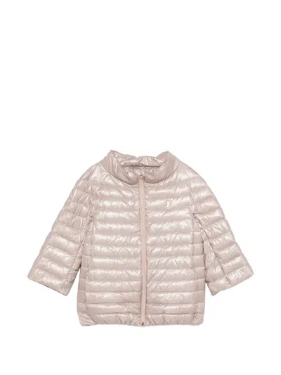 Herno Zip-up Padded Jacket In Pink