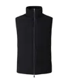 Herno Zip-up Puffer Gilet In Black