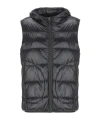 Herno Quilted Hooded Sleeveless Jacket In Blue