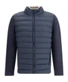 Herno Men Wool Double Layered Jacket In Blue