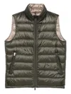 Herno Zip-up Quilted Jacket In Green