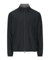Herno Reversible Navy Blue And Grey Jacket In Black