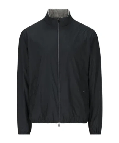 HERNO HERNO ZIP-UP REVERSIBLE JACKET