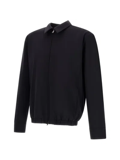 Herno Zip-up Shirt Jacket In Black