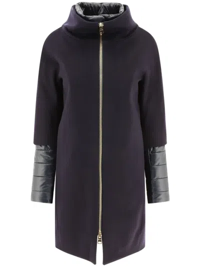 Herno Women Wool Down Jacket In Animal Print