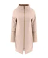 Herno Coat With Down Inserts Coats Beige In Nude