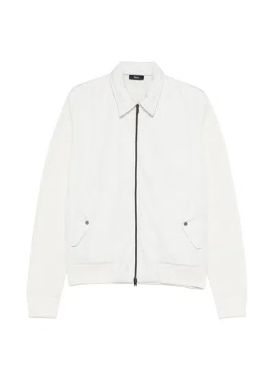 Herno Zip-fastening Long-sleeve Jacket In White