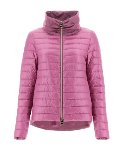 Herno Zip-fastening Padded Jacket In Pink