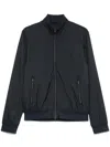 Herno Jacket High Collar Side Zip Pockets In Black